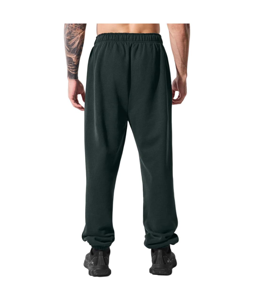 ALO YOGA Зеленые прямые брюки, фото 2