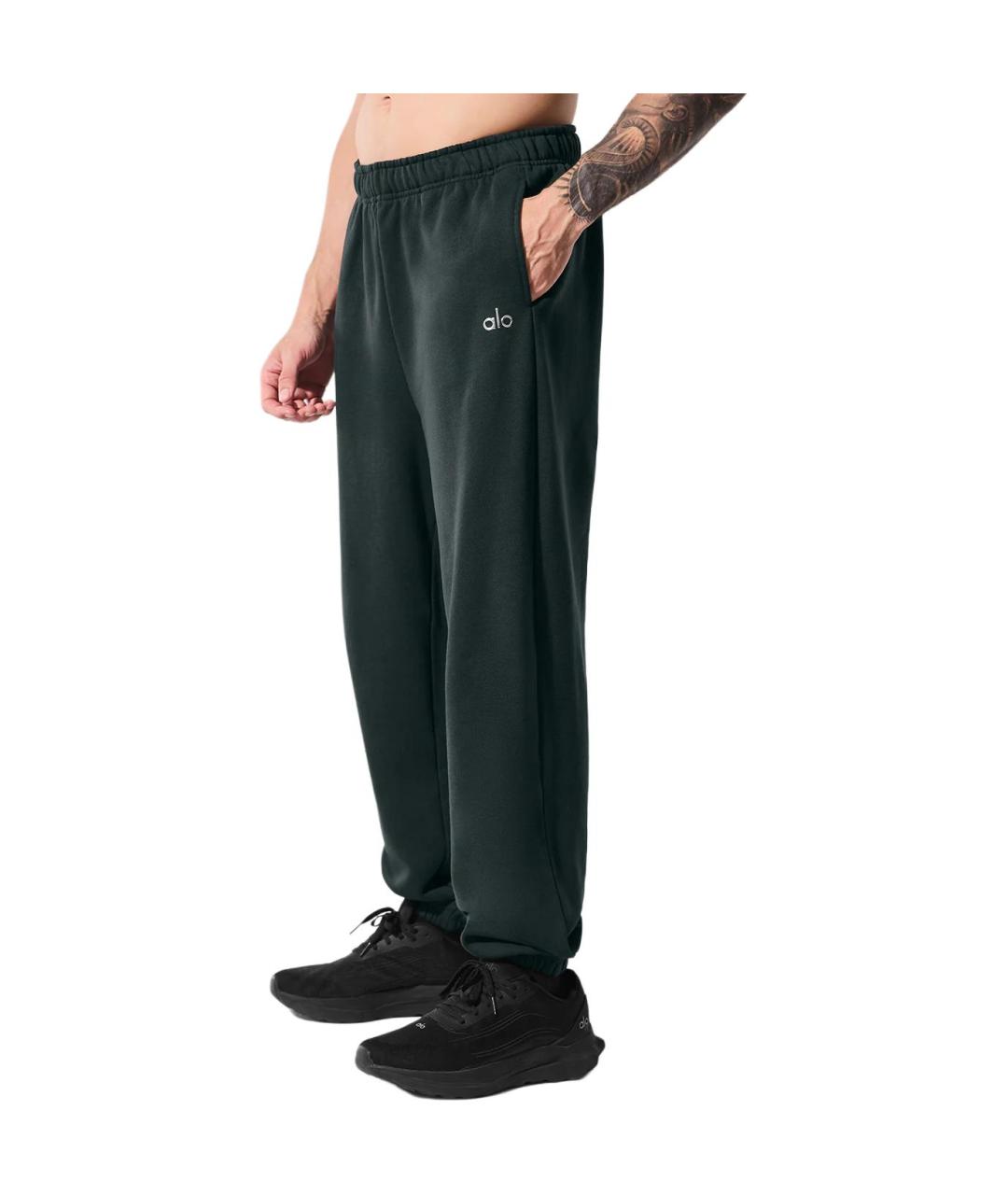 ALO YOGA Зеленые прямые брюки, фото 3