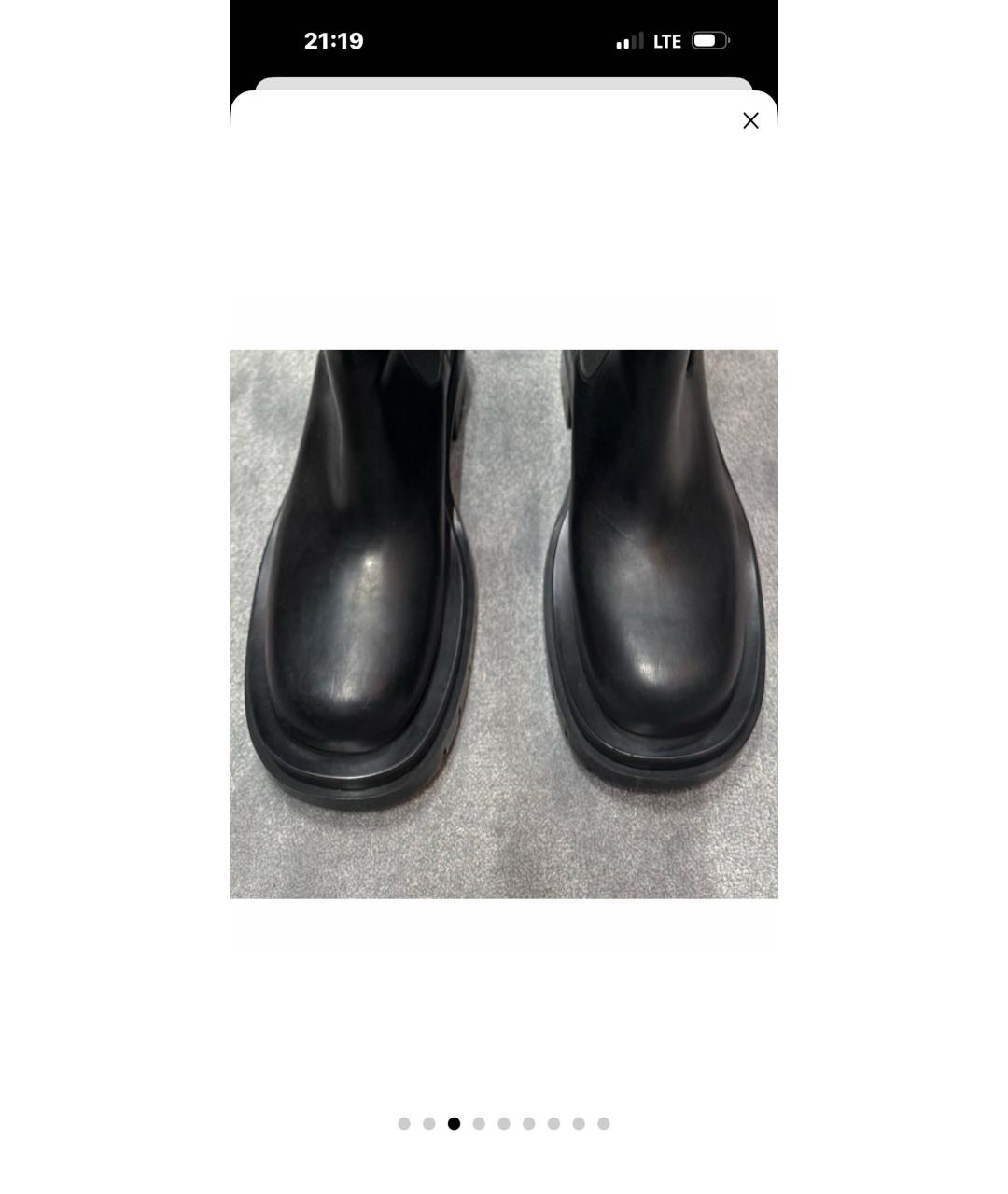 BOTTEGA VENETA Черные кожаные сапоги, фото 7