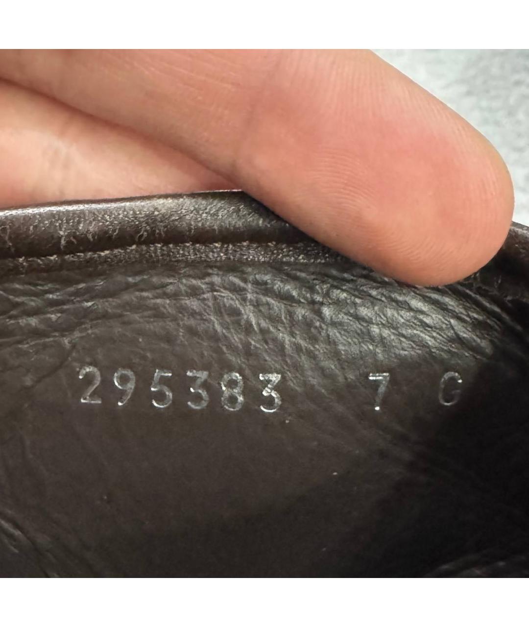 GUCCI Коричневые высокие кроссовки / кеды, фото 6