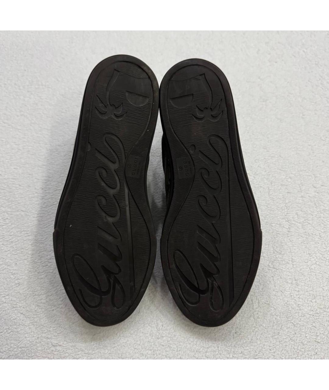 GUCCI Коричневые высокие кроссовки / кеды, фото 5