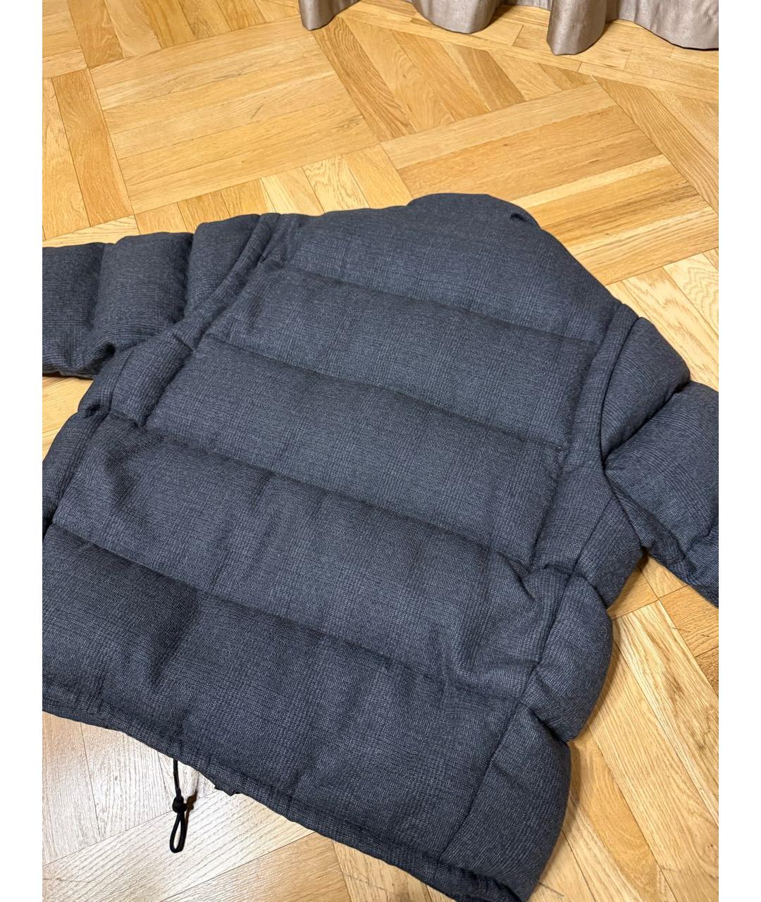 PRADA Черный шерстяной пуховик, фото 2