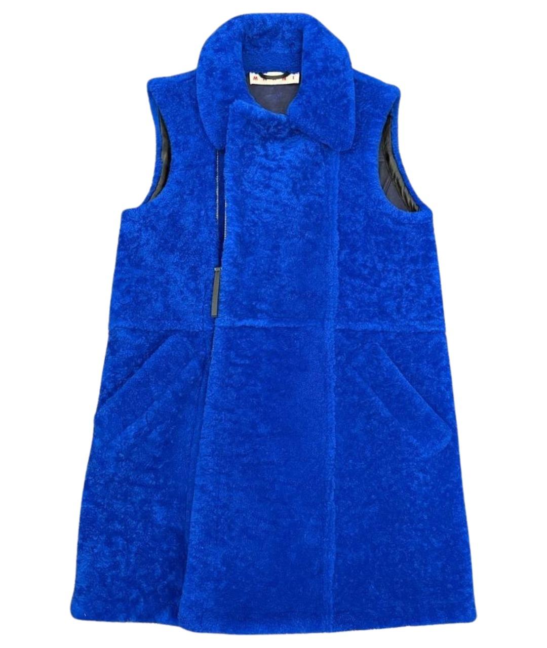 MARNI Синий жилет, фото 1