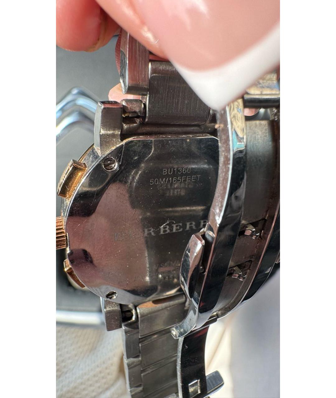 BURBERRY Золотые часы, фото 3