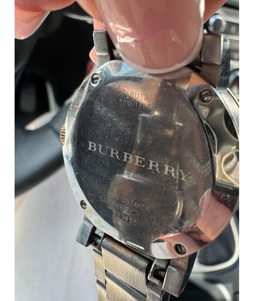 BURBERRY Золотые часы, фото 2