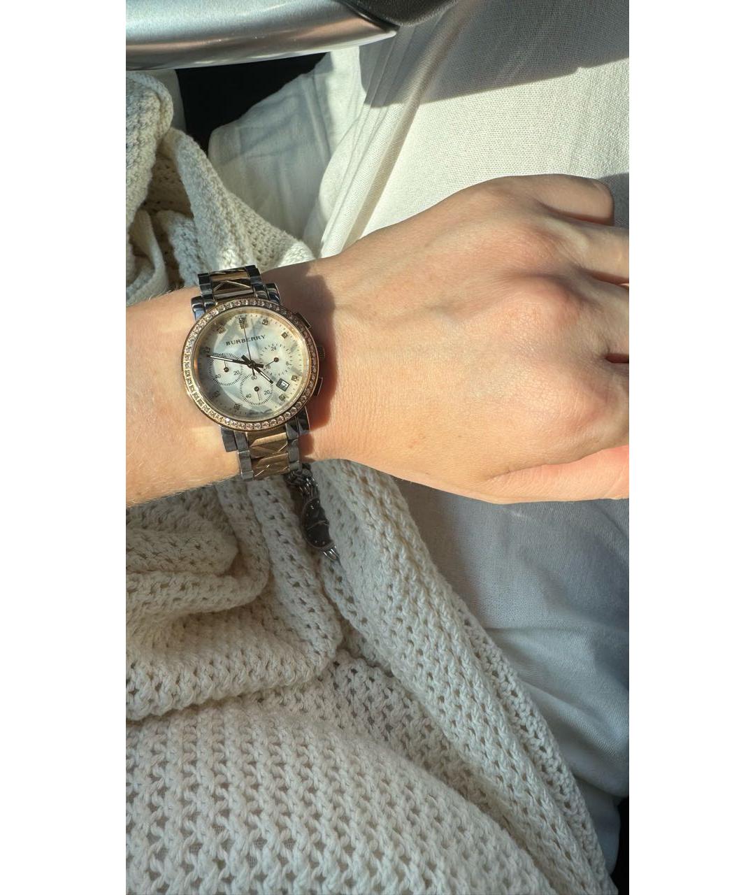 BURBERRY Золотые часы, фото 6