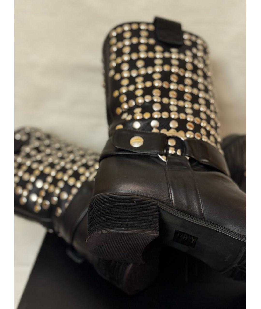 STUART WEITZMAN Черные кожаные ботинки, фото 6