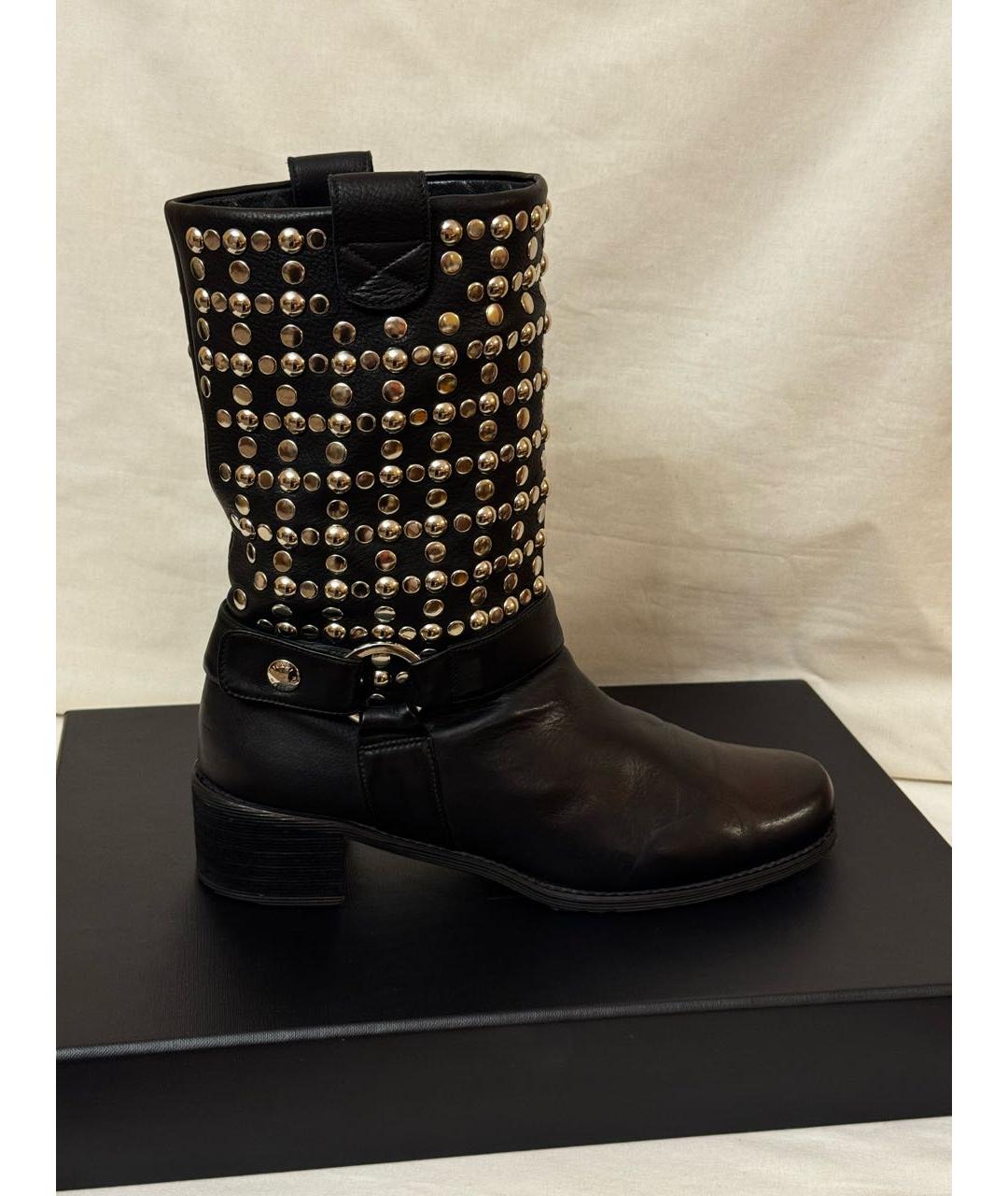 STUART WEITZMAN Черные кожаные ботинки, фото 9