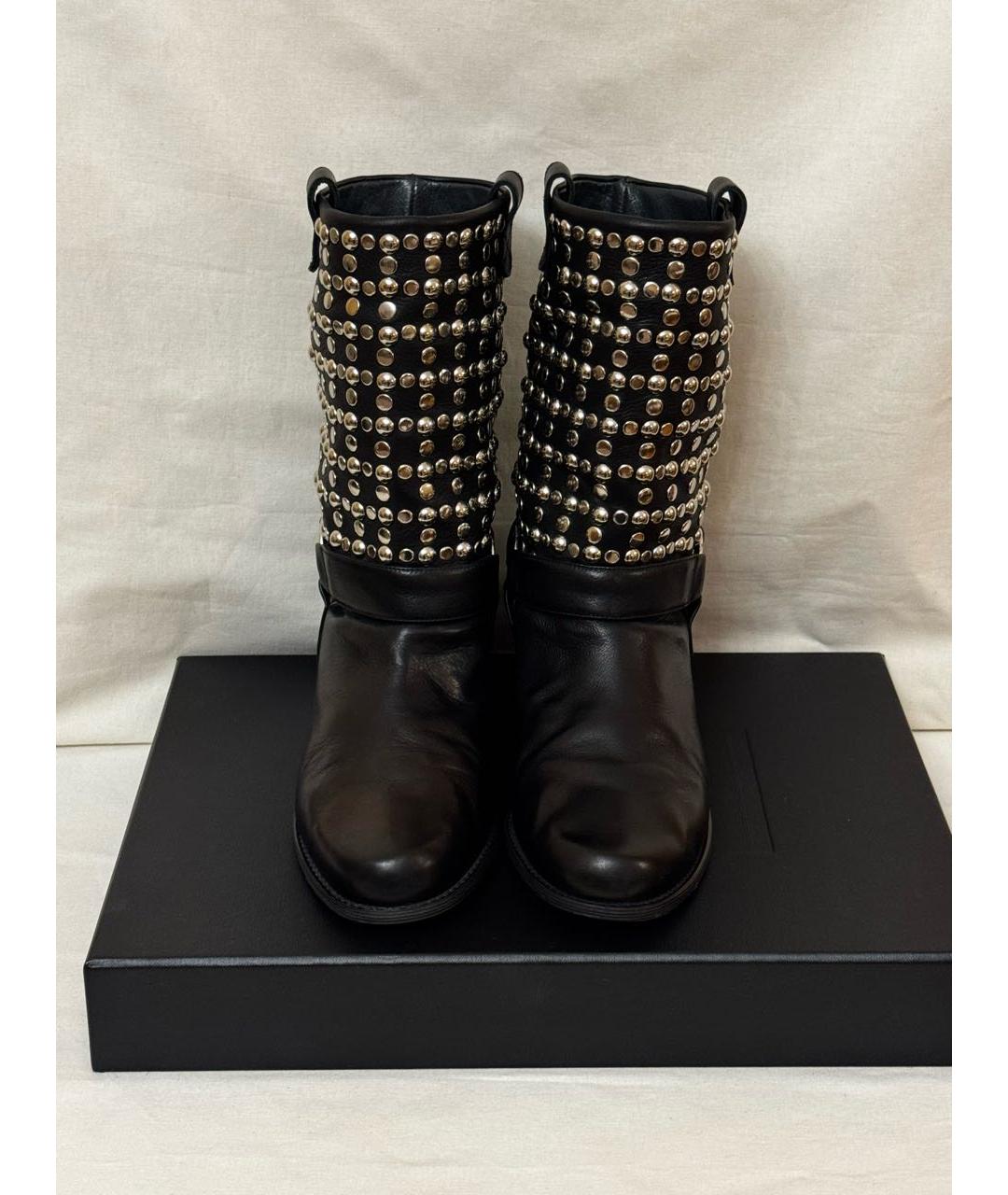 STUART WEITZMAN Черные кожаные ботинки, фото 2