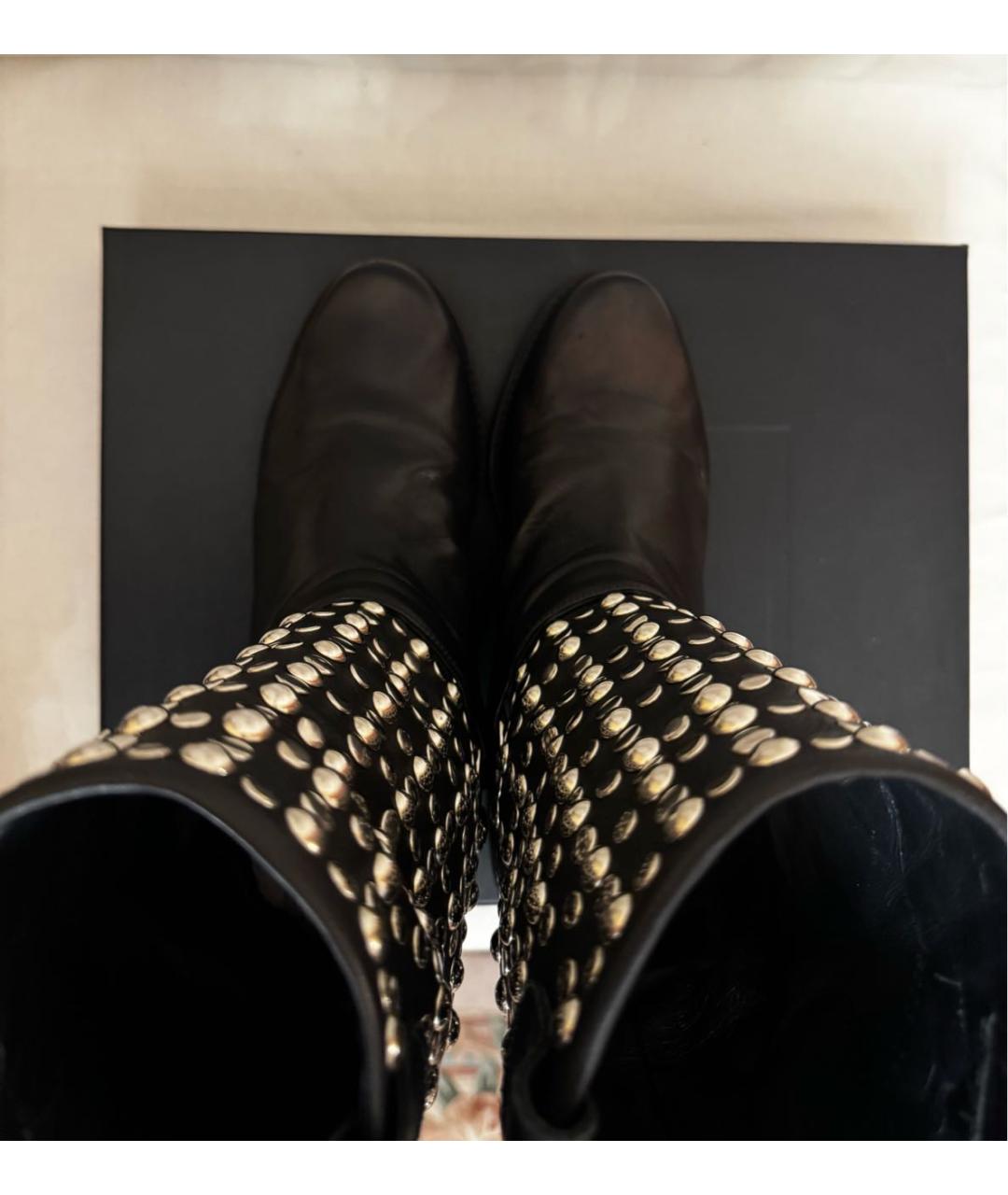 STUART WEITZMAN Черные кожаные ботинки, фото 3