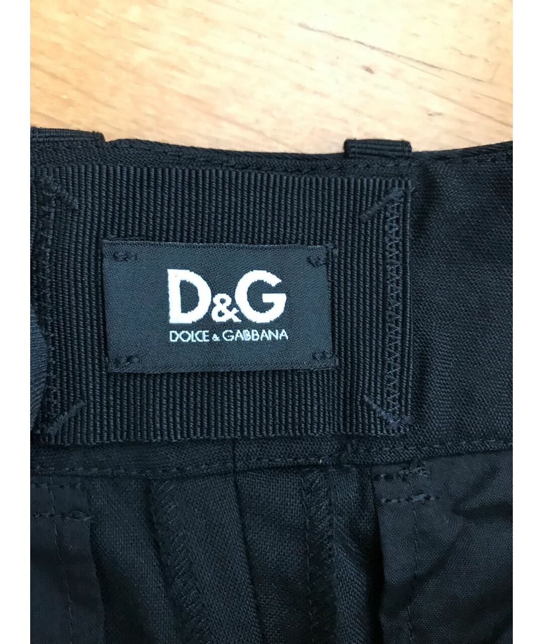 DOLCE&GABBANA Черные шерстяные брюки узкие, фото 4
