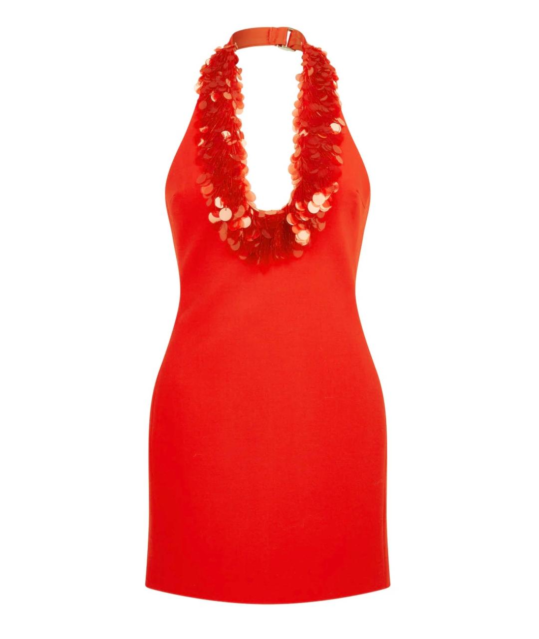 DAVID KOMA Красное коктейльное платье, фото 1