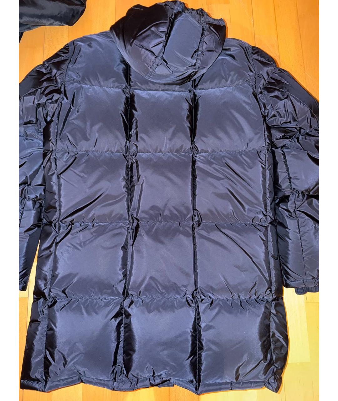 PRADA Темно-синий полиамидовый пуховик, фото 3