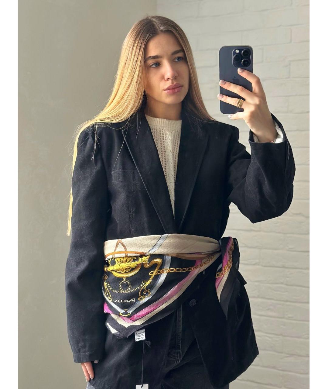 POLLINI Бежевый шелковый платок, фото 6