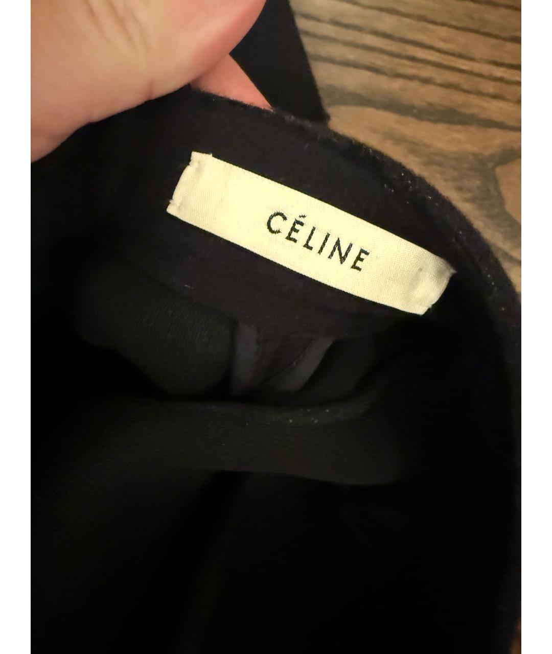 CELINE Черная шерстяная юбка миди, фото 6