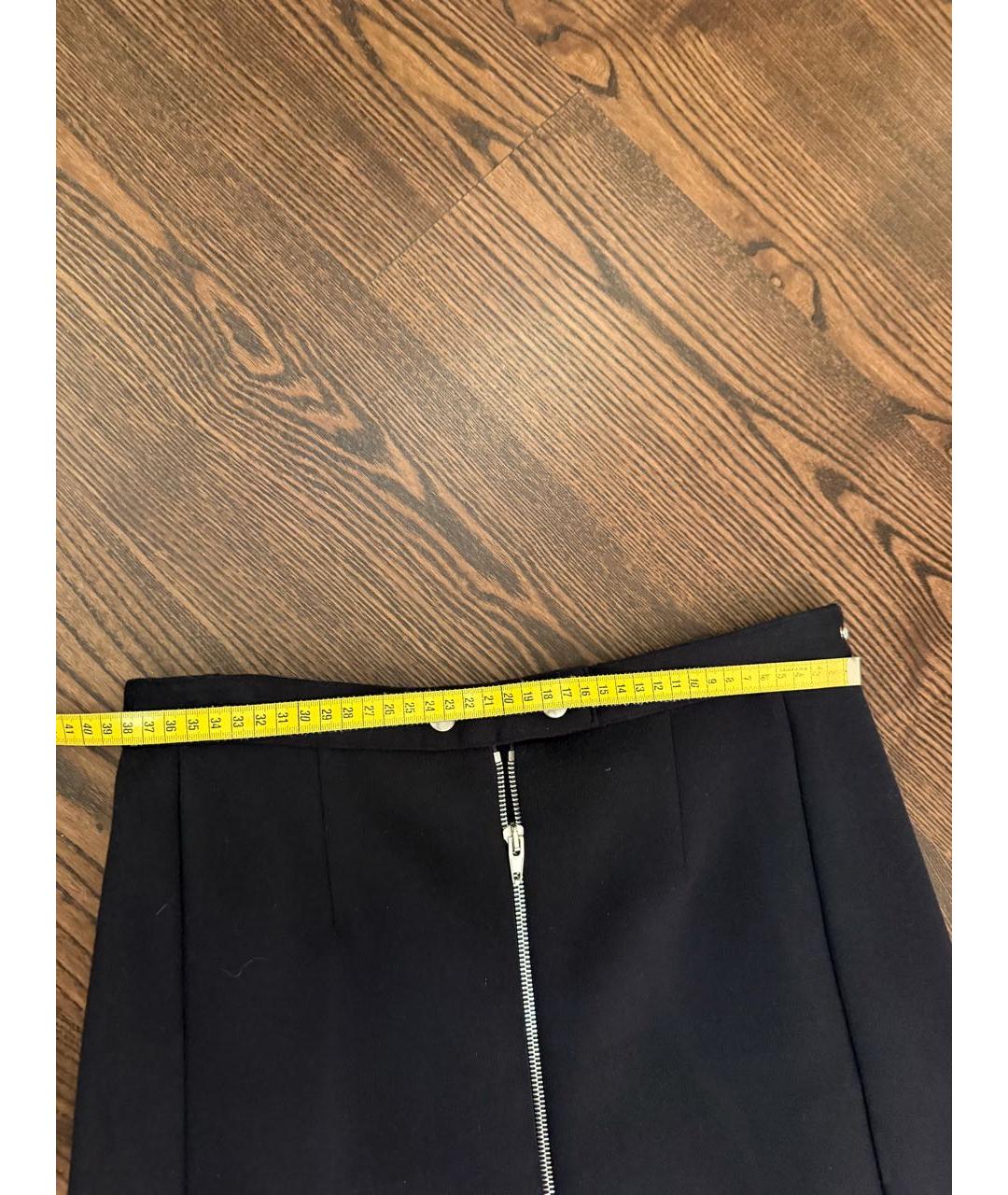 CELINE Черная шерстяная юбка миди, фото 3