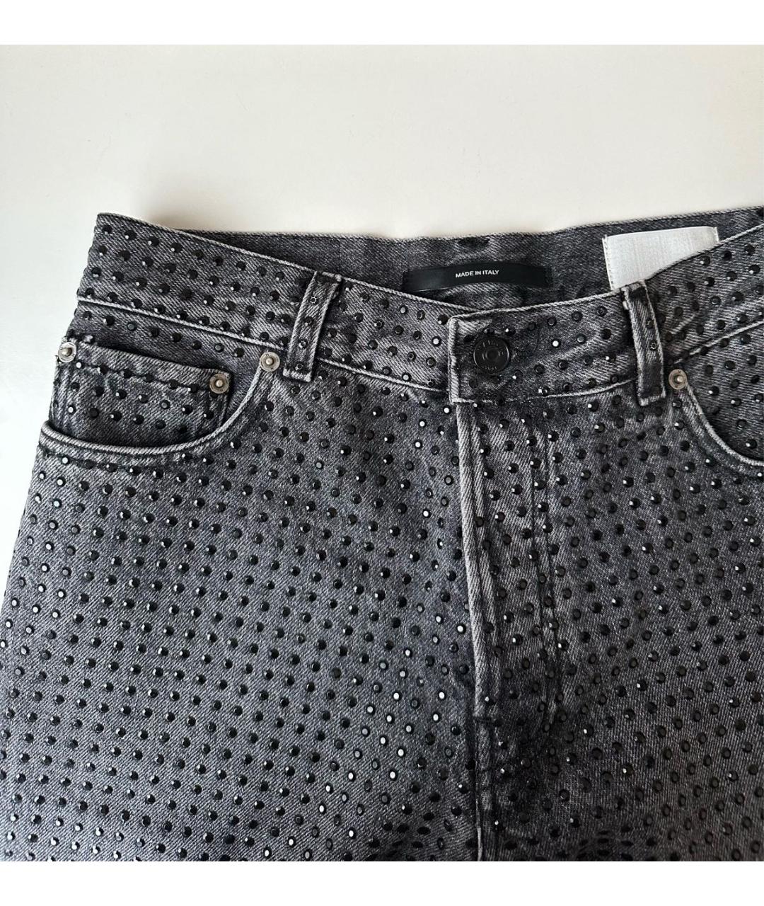 HAIKURE Антрацитовые хлопковые прямые джинсы, фото 3