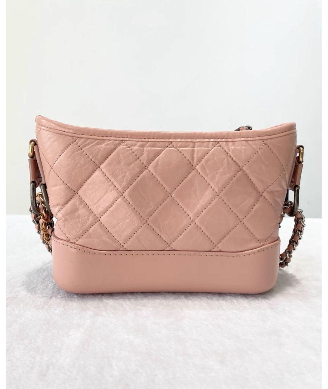 CHANEL Бежевая кожаная сумка через плечо, фото 3