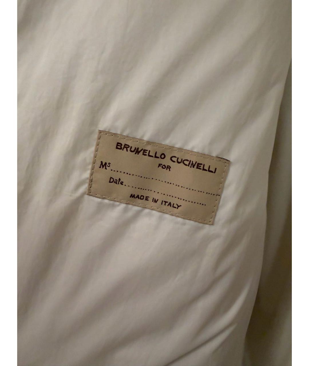 BRUNELLO CUCINELLI Бежевый кашемировый пуховик, фото 3