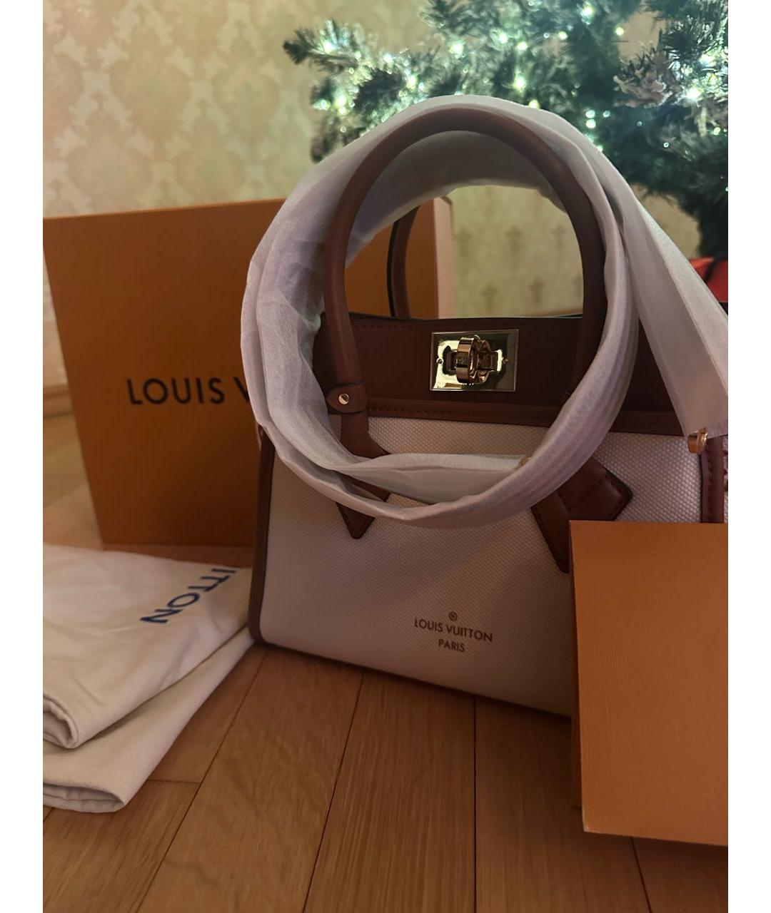 LOUIS VUITTON Красная кожаная сумка с короткими ручками, фото 2