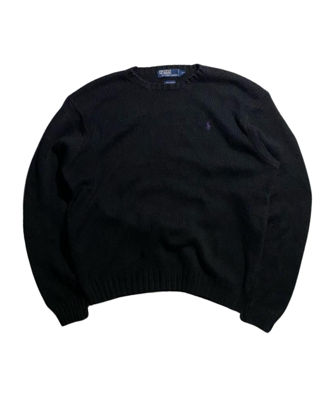 POLO RALPH LAUREN Черный хлопковый джемпер / свитер, фото 1