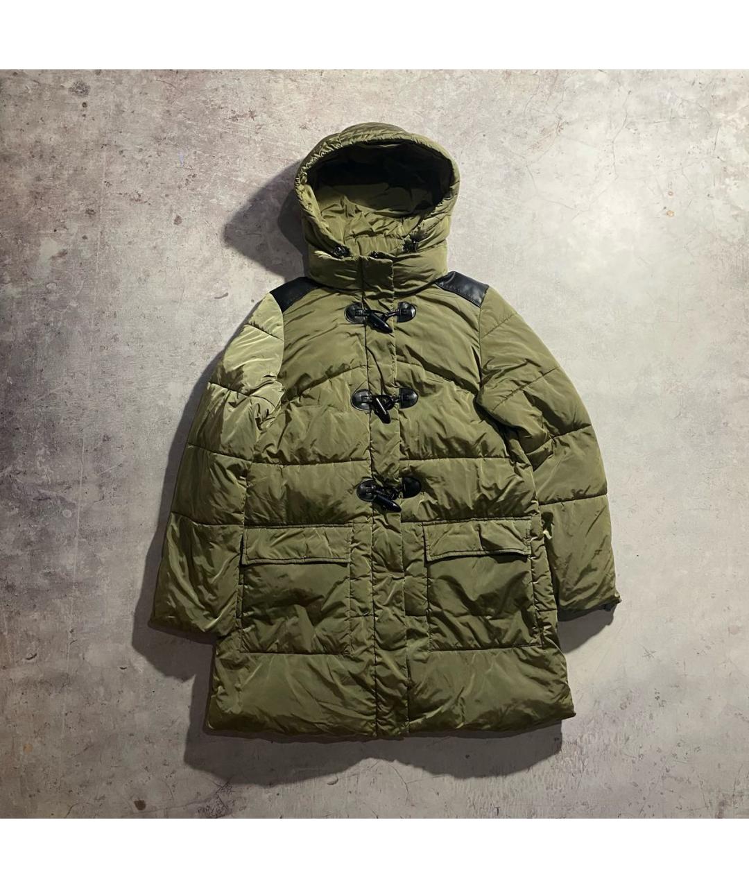 PINKO Хаки полиэстеровый пуховик, фото 5
