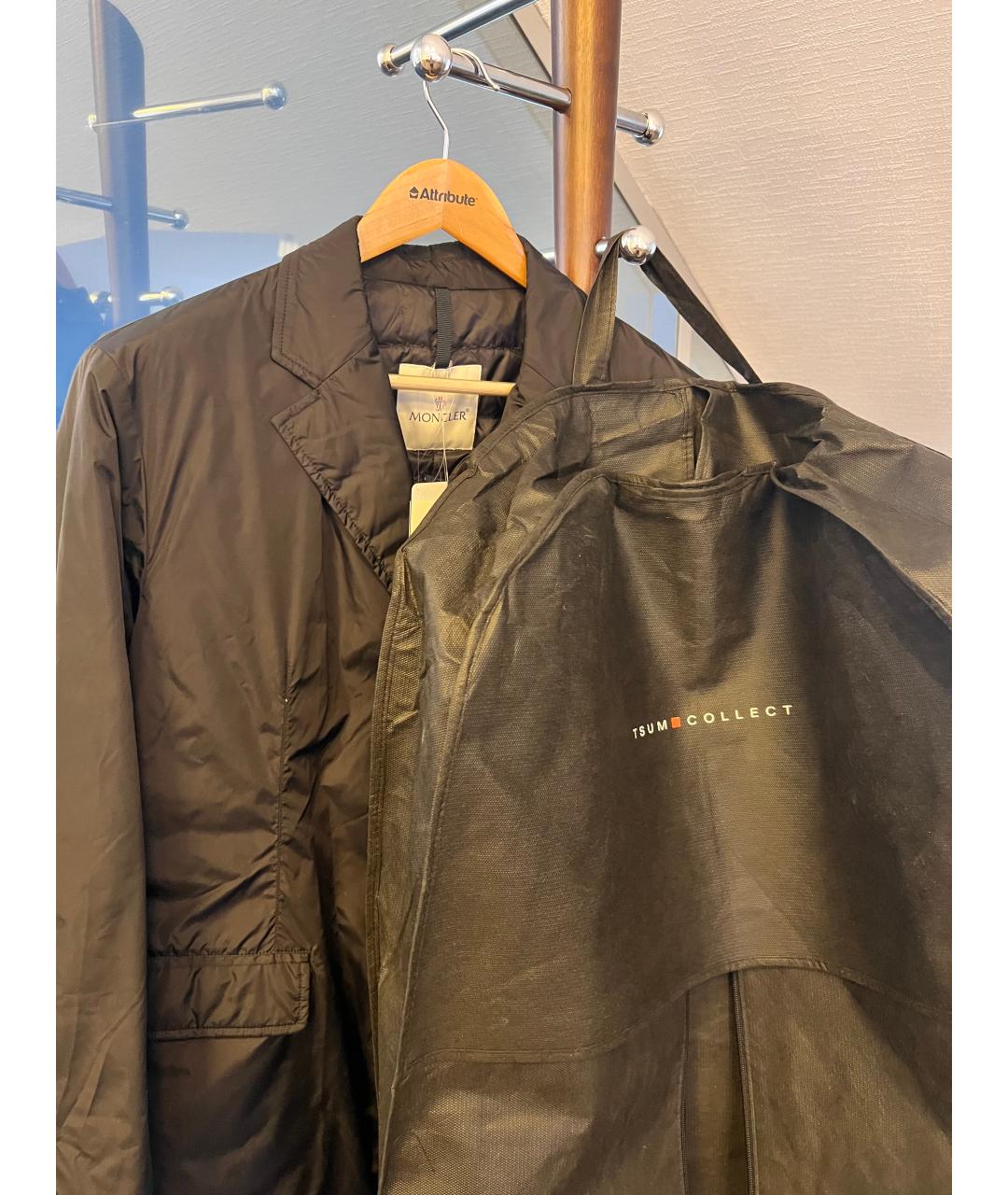 MONCLER Черный пуховик, фото 6