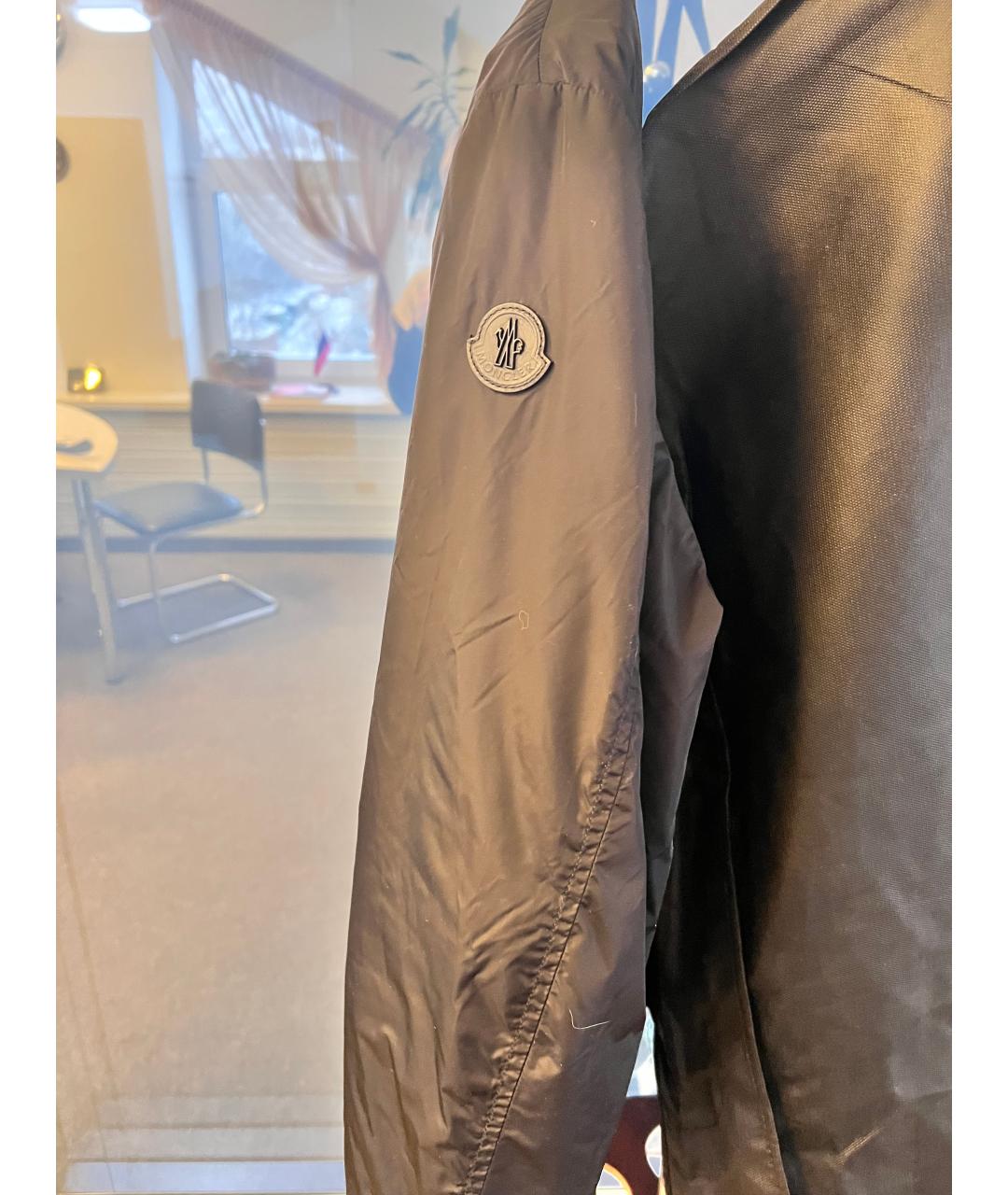 MONCLER Черный пуховик, фото 5