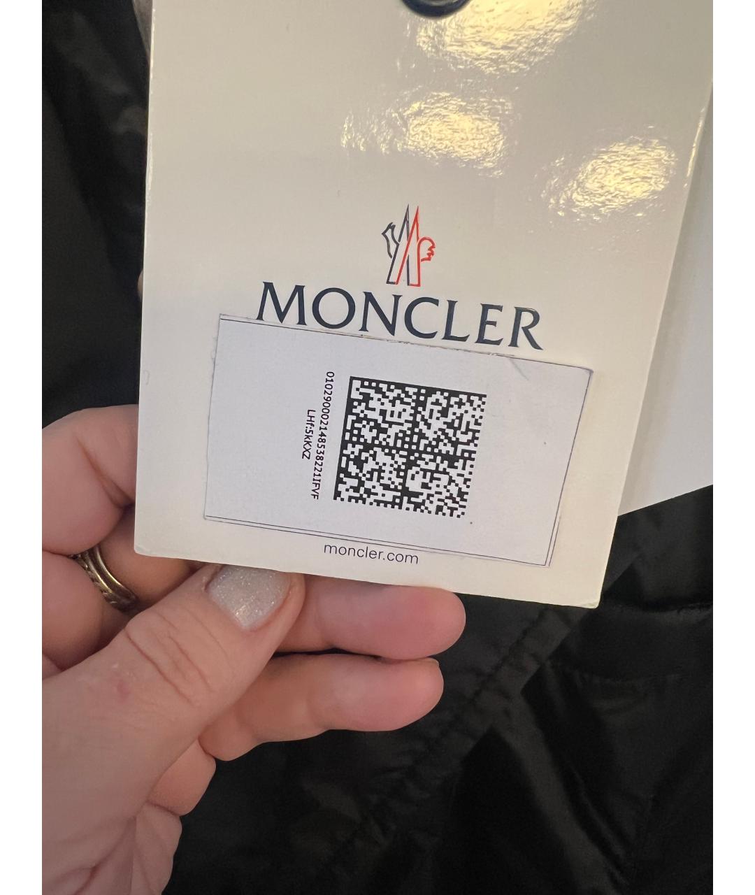 MONCLER Черный пуховик, фото 8