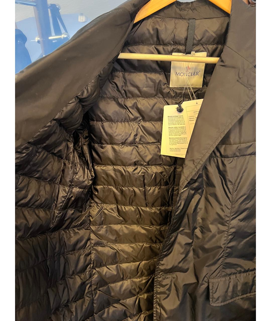 MONCLER Черный пуховик, фото 9