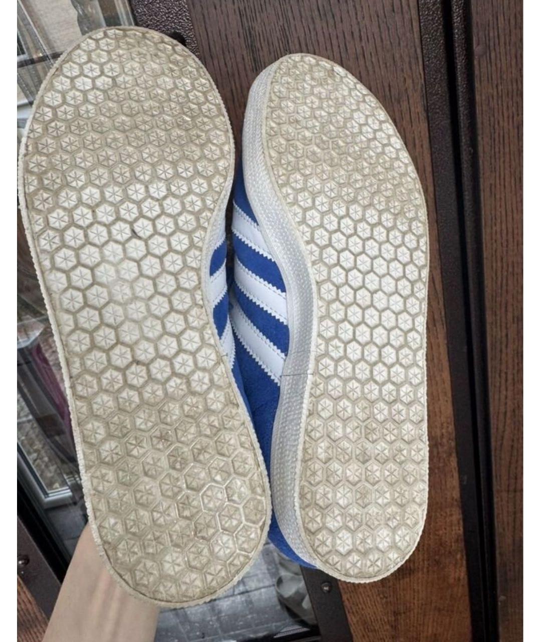 ADIDAS Синие замшевые кеды, фото 4