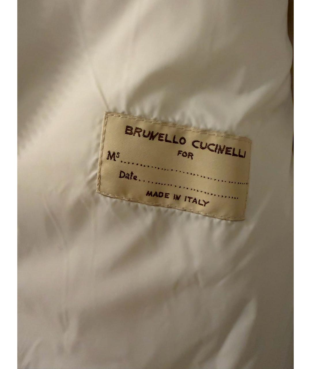 BRUNELLO CUCINELLI Бежевая шерстяная куртка, фото 6
