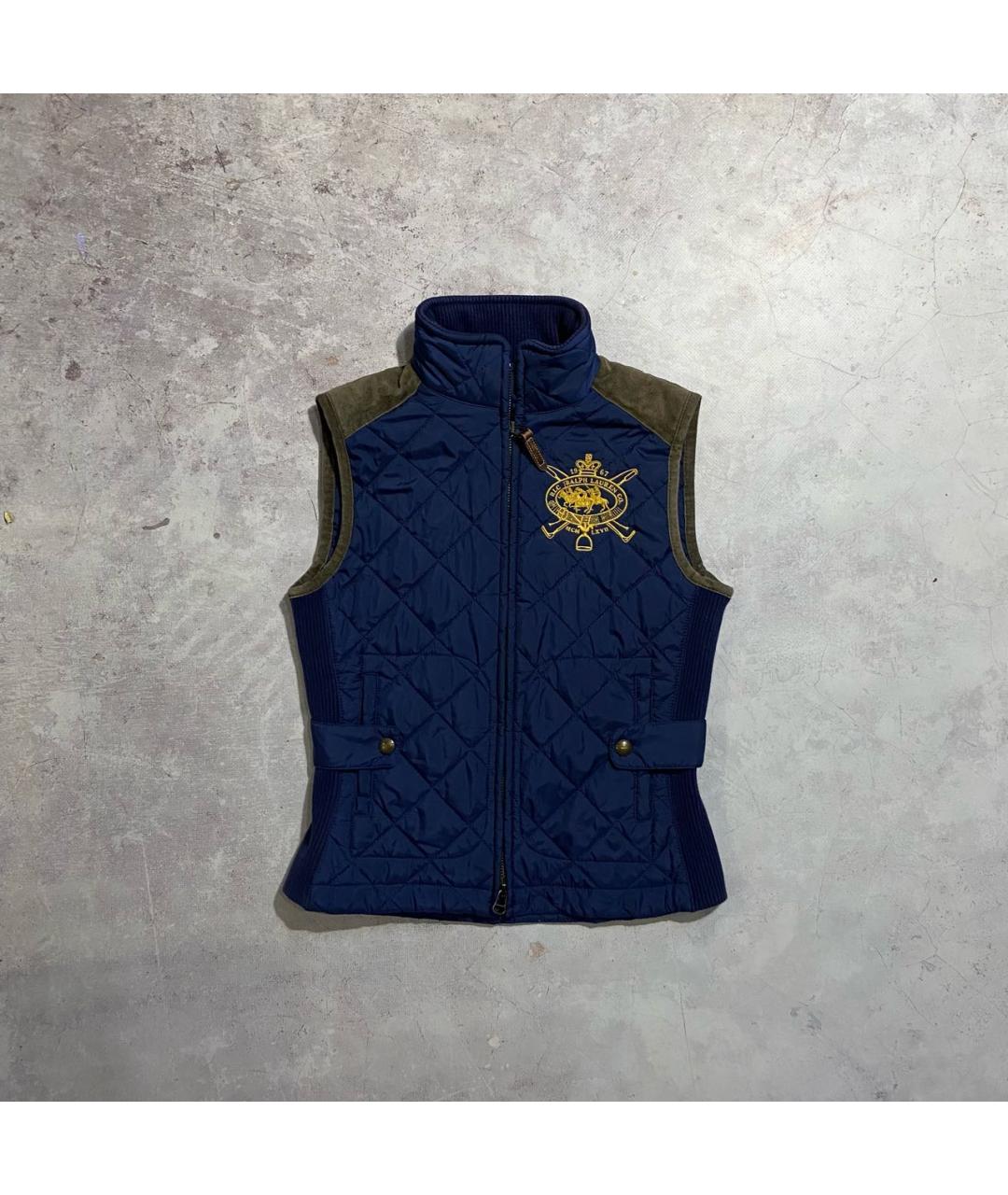 RALPH LAUREN Темно-синий жилет, фото 4