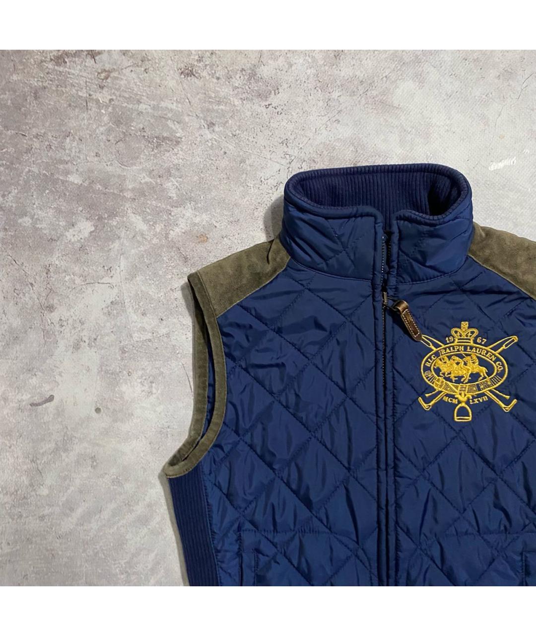 RALPH LAUREN Темно-синий жилет, фото 2