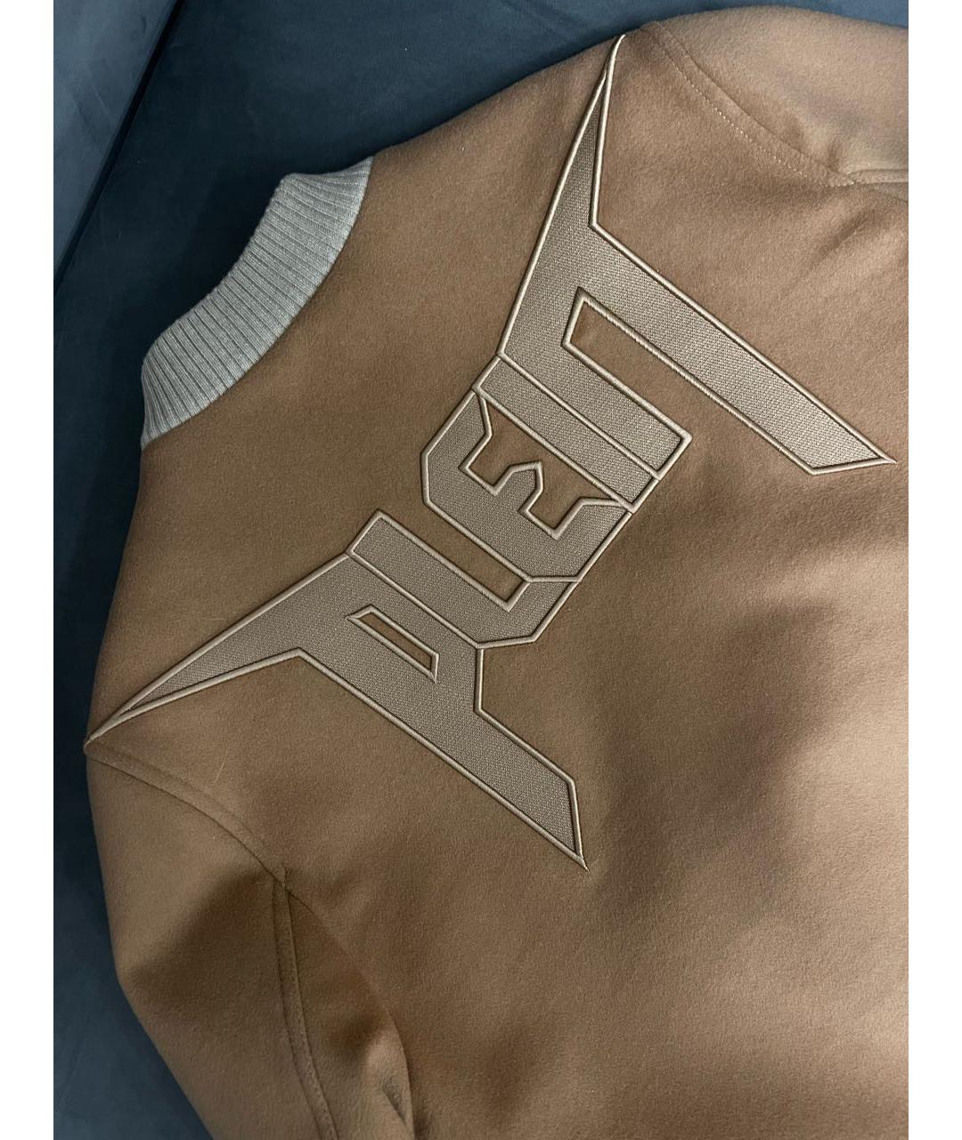 PHILIPP PLEIN Бежевая шерстяная куртка, фото 3