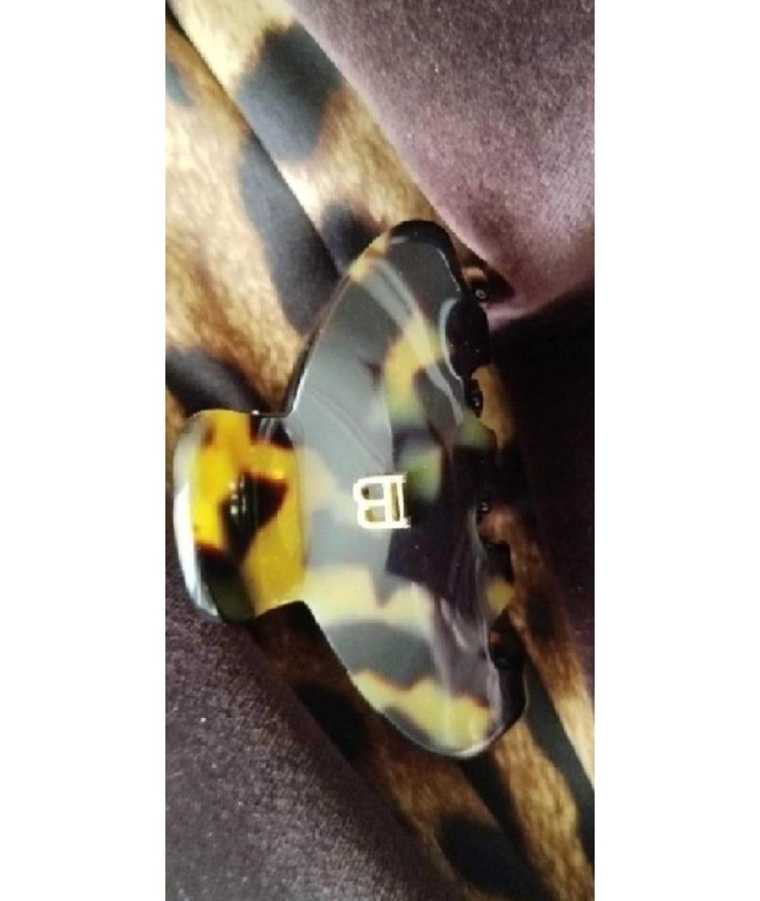 BALMAIN Коричневая заколка, фото 6