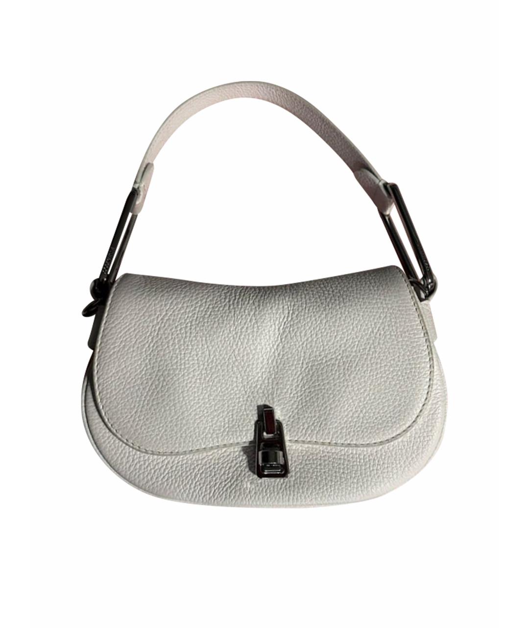 COCCINELLE Белая кожаная сумка через плечо, фото 1