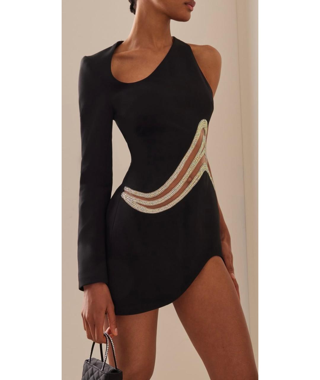 DAVID KOMA Черное коктейльное платье, фото 2