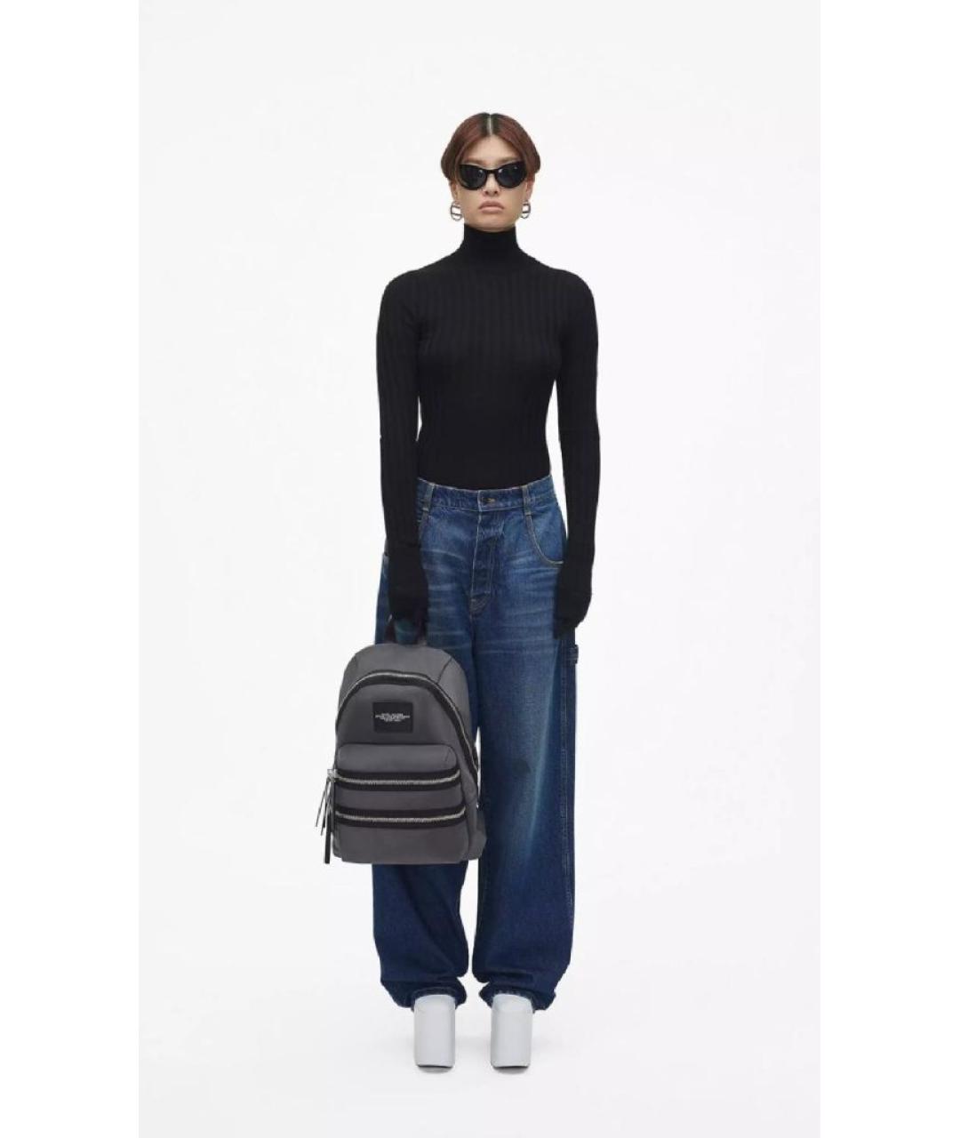 MARC JACOBS Серый синтетический рюкзак, фото 3