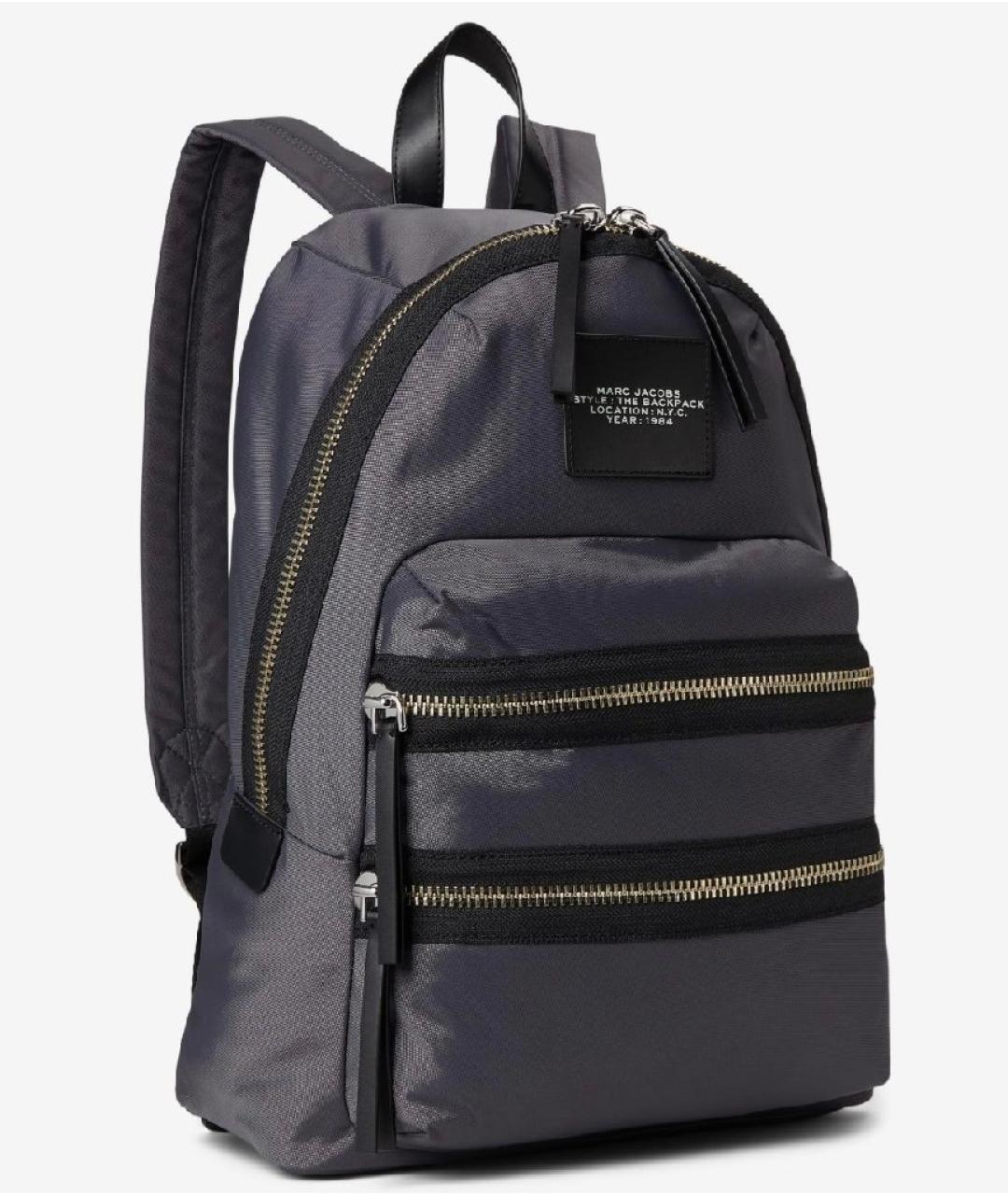 MARC JACOBS Серый синтетический рюкзак, фото 1