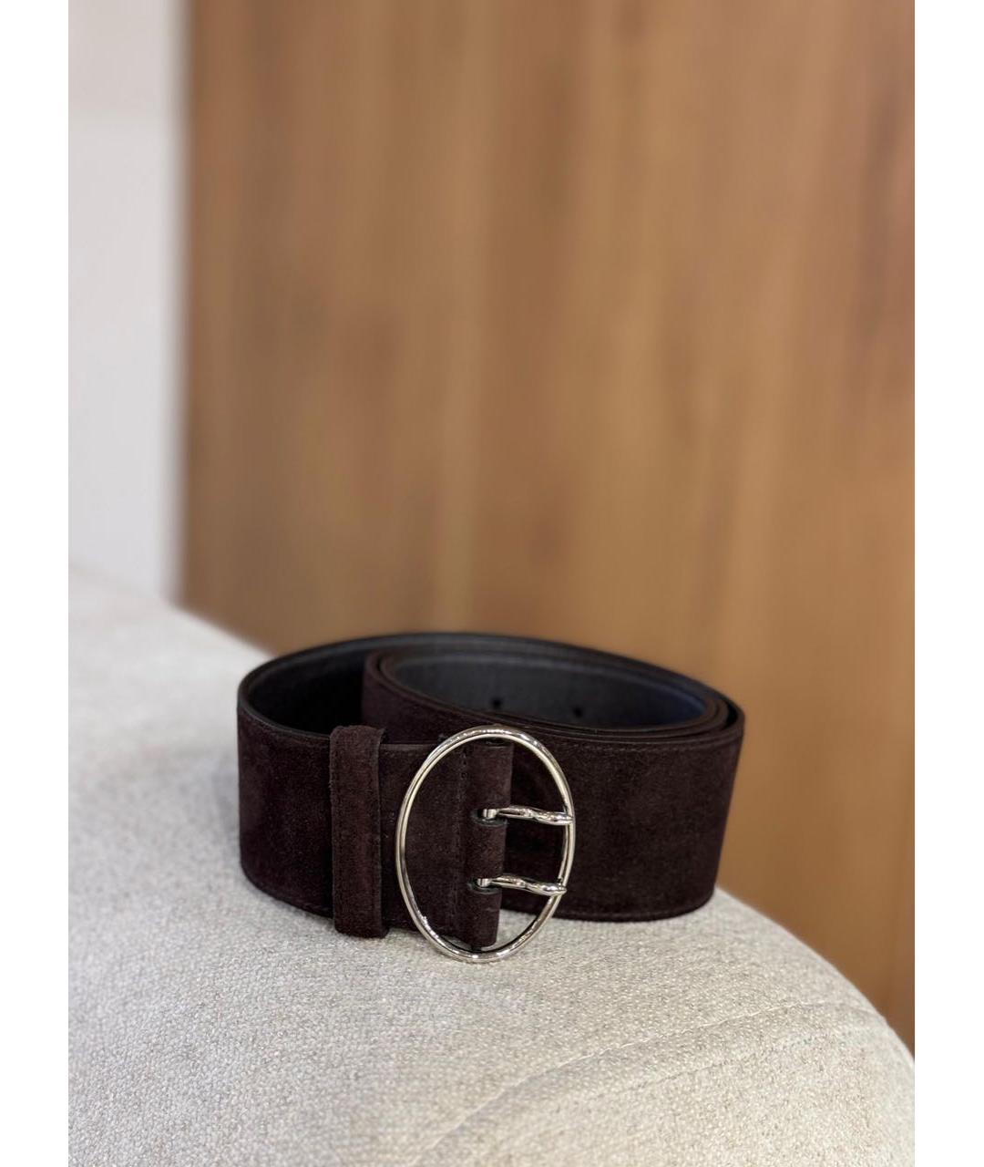PRADA Коричневый замшевый ремень, фото 2