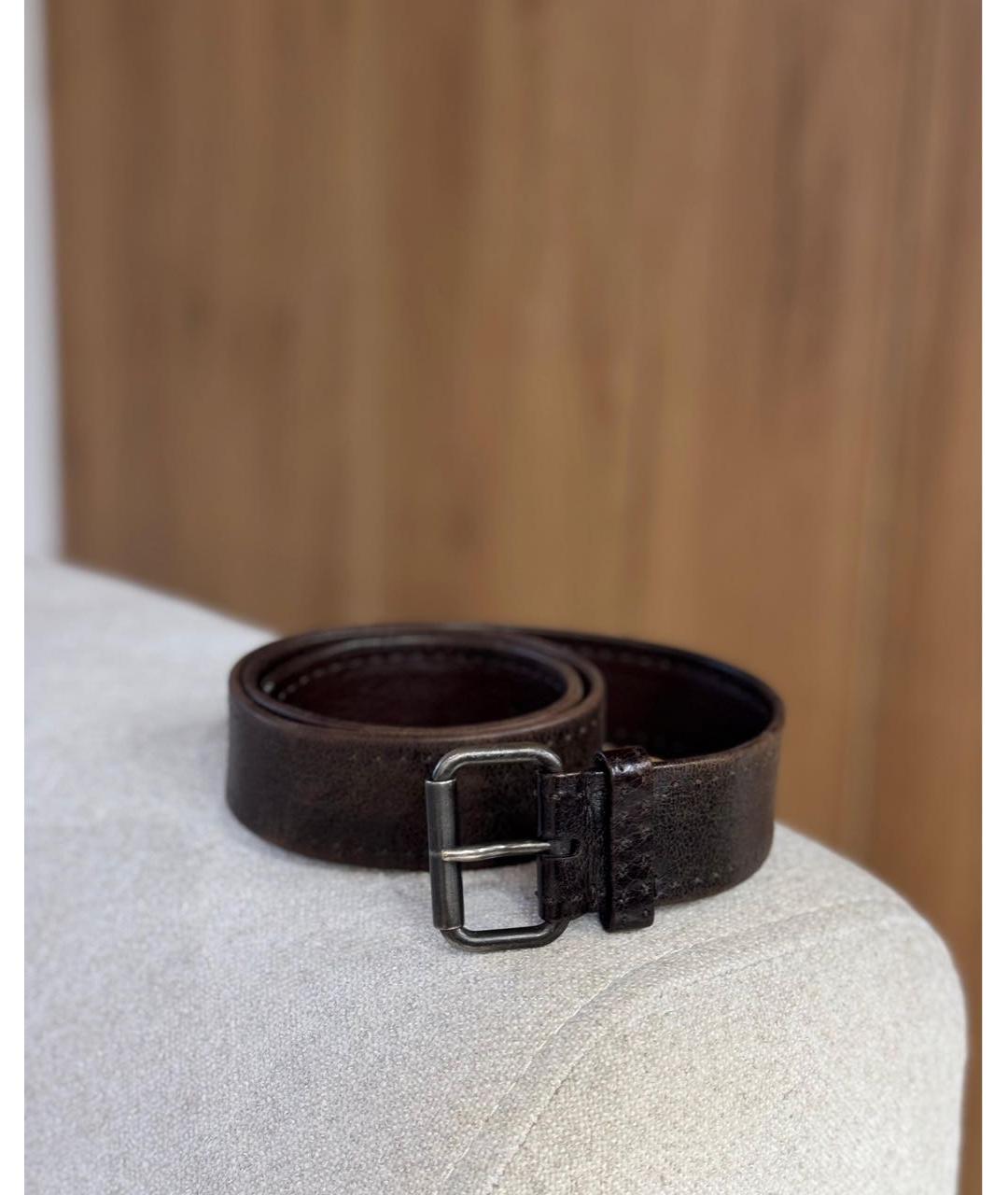 BRIONI Коричневый кожаный ремень, фото 2