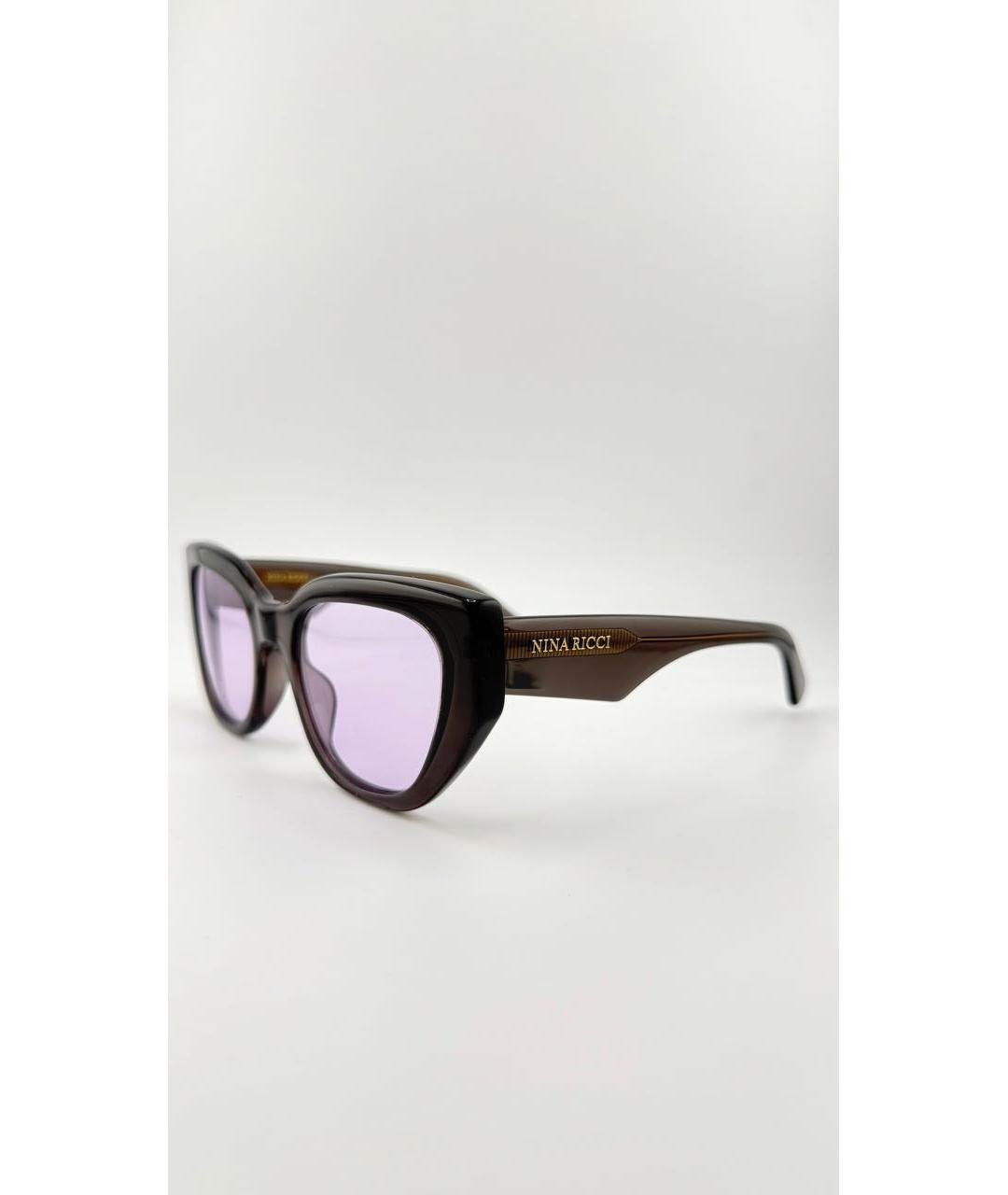 NINA RICCI Фиолетовые пластиковые солнцезащитные очки, фото 2