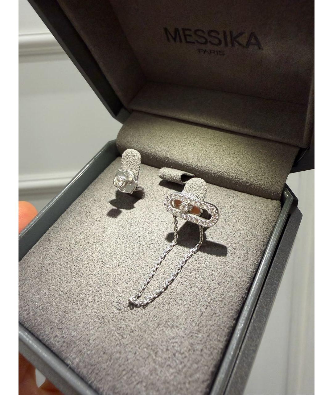 MESSIKA Серебряные серьги из белого золота, фото 7