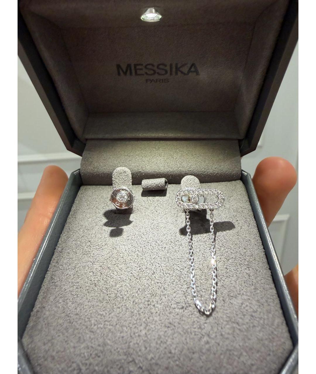 MESSIKA Серебряные серьги из белого золота, фото 6