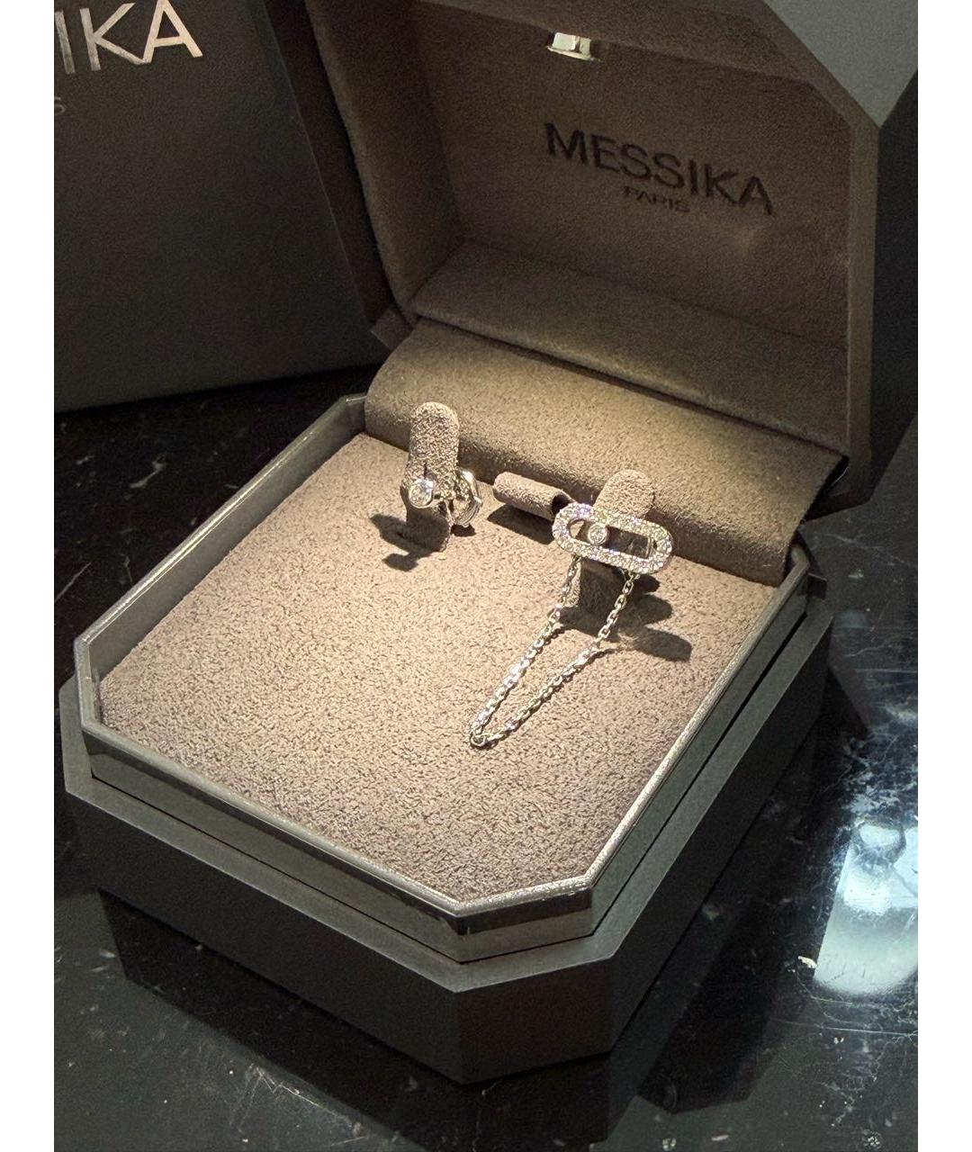 MESSIKA Серебряные серьги из белого золота, фото 3