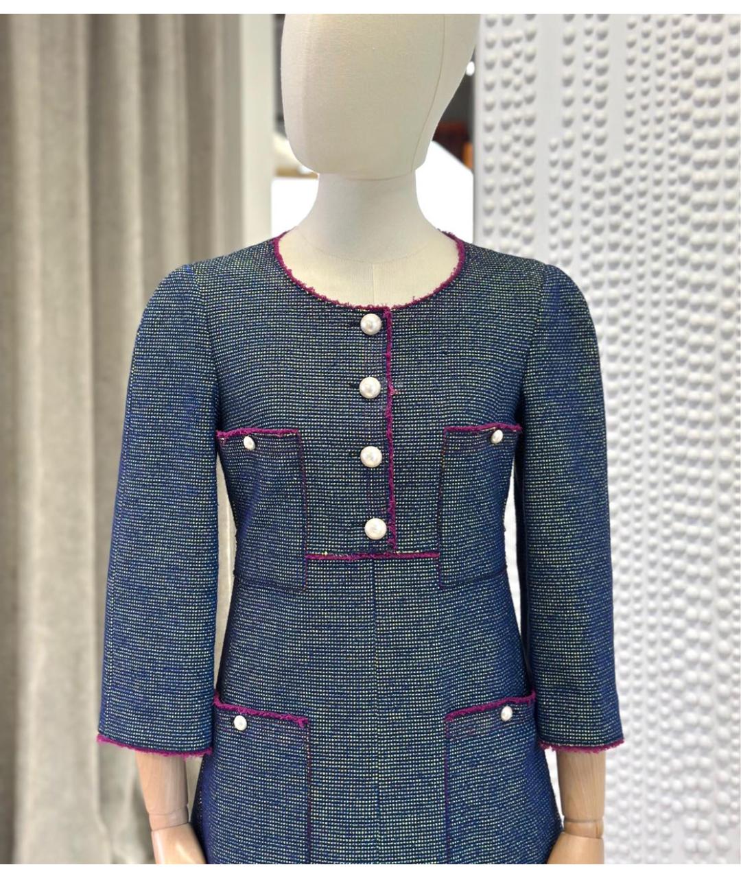 CHANEL Мульти хлопковое повседневное платье, фото 3