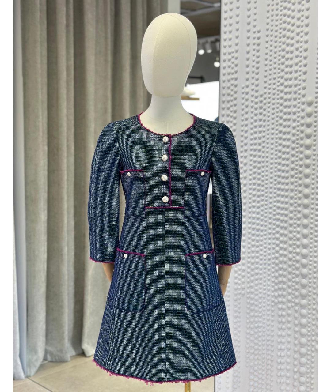 CHANEL Мульти хлопковое повседневное платье, фото 2