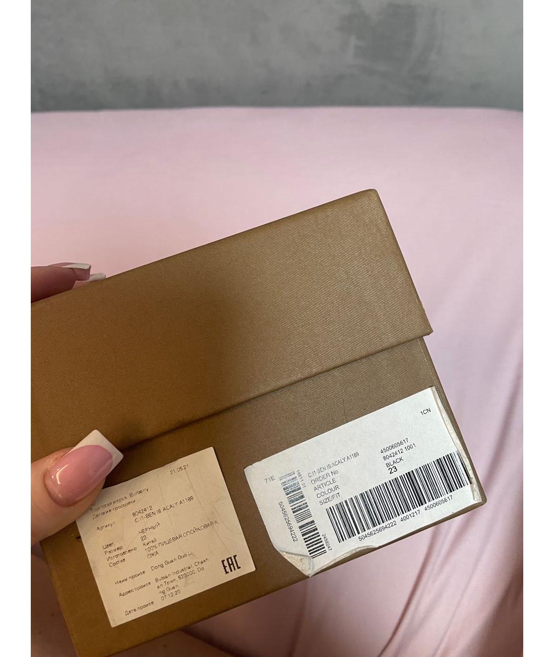 BURBERRY Мульти кожаные кеды, фото 8