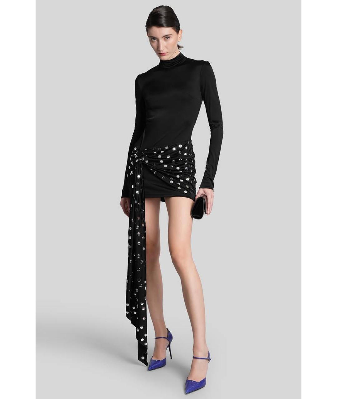 DAVID KOMA Черное коктейльное платье, фото 7